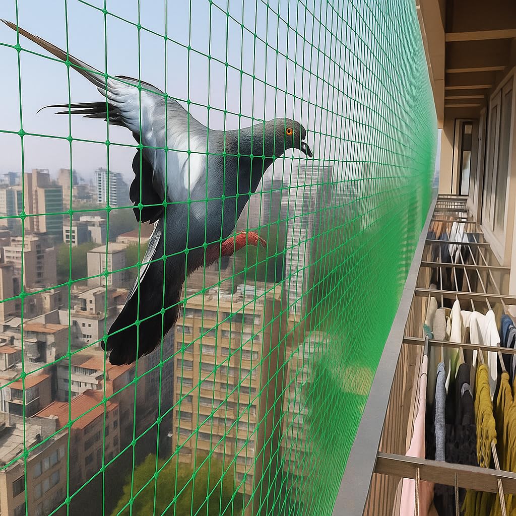 Eco-Friendly Bird Netting – Safe Solution to Keep Birds Away 10FEETx20FT (200 Sqft)
