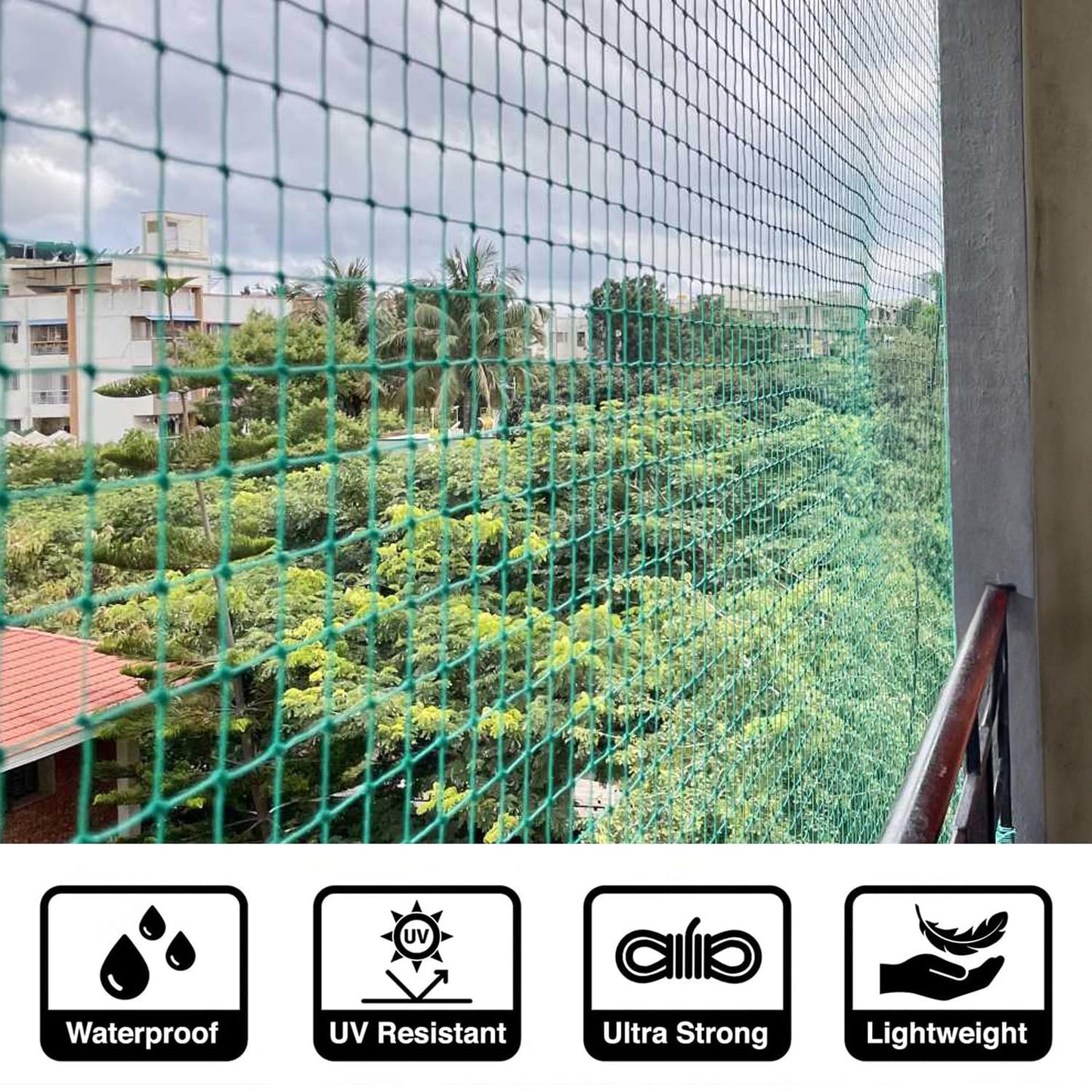 Eco-Friendly Bird Netting – Safe Solution to Keep Birds Away 10FEETx20FT (200 Sqft)